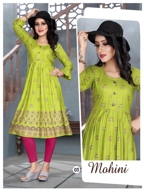 trendy Mohini Vol 6 Rayon Designer Kurti Collection